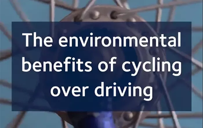 The environmental benefits of cycling over driving