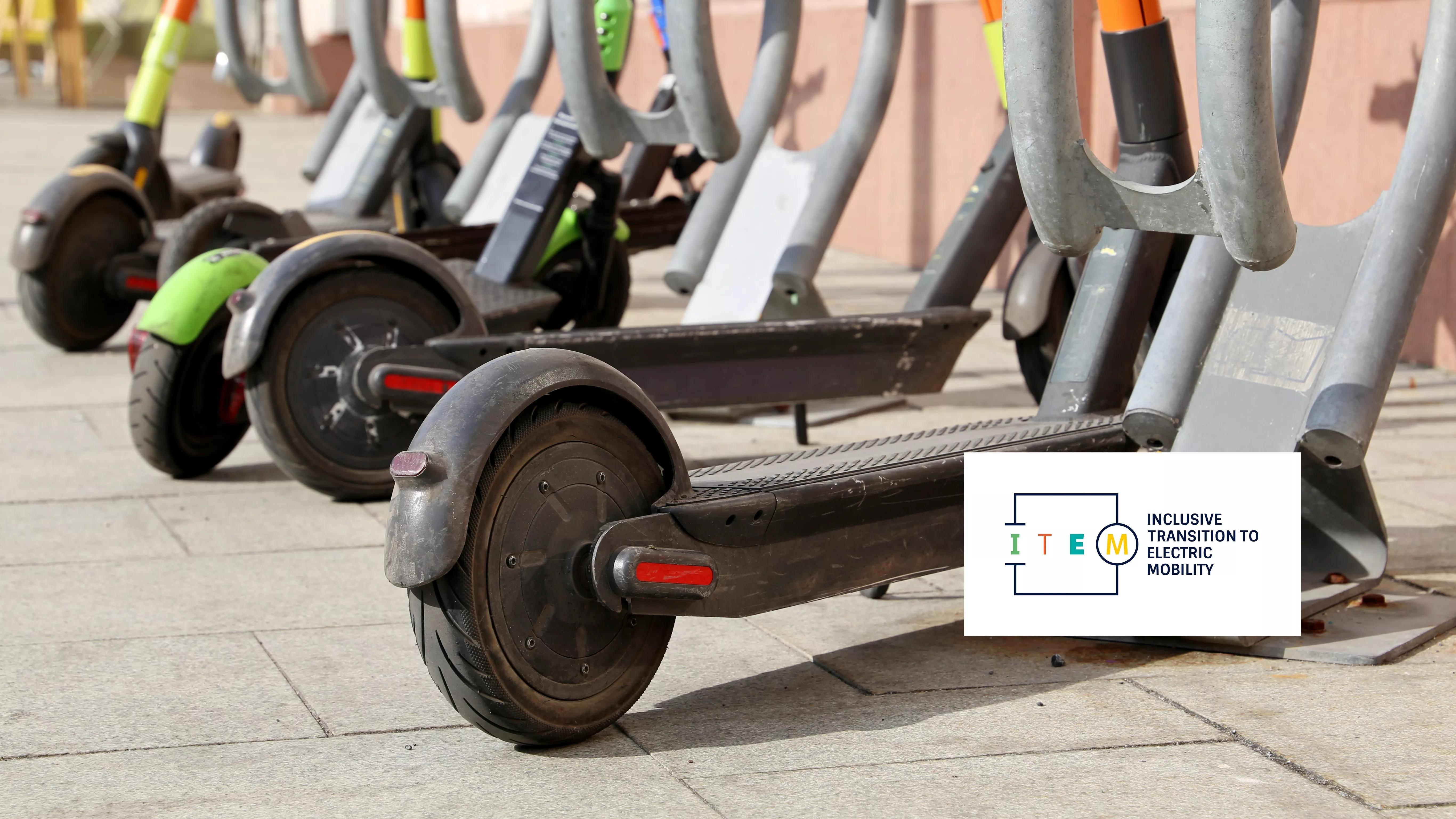 E-scooter with ITEM logo