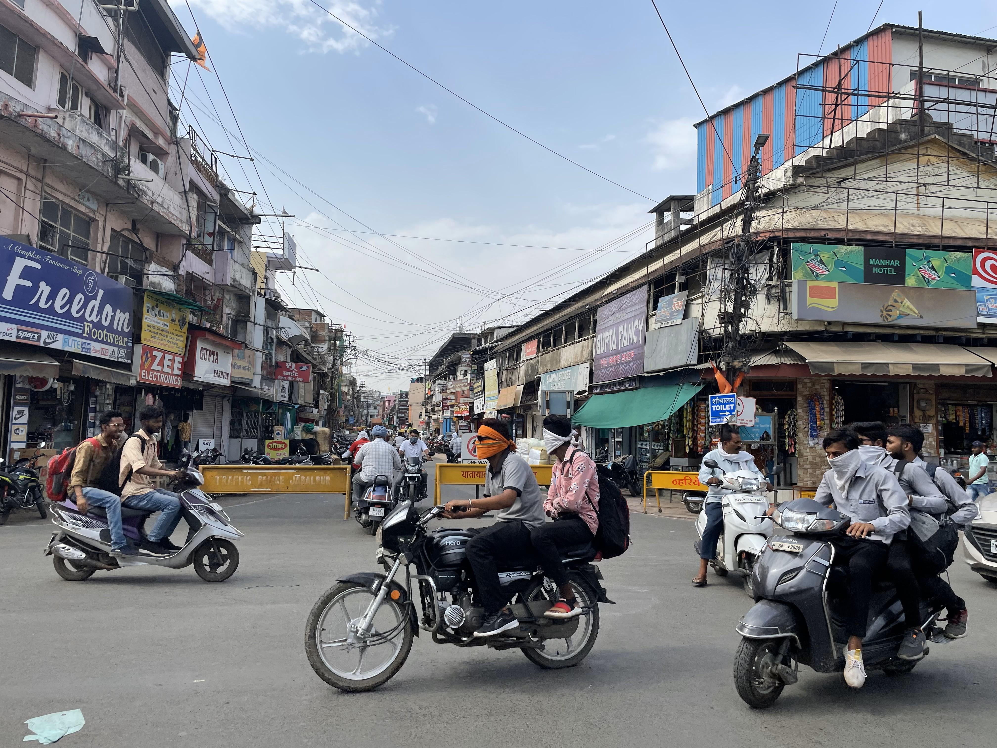 Motorcyclists in India