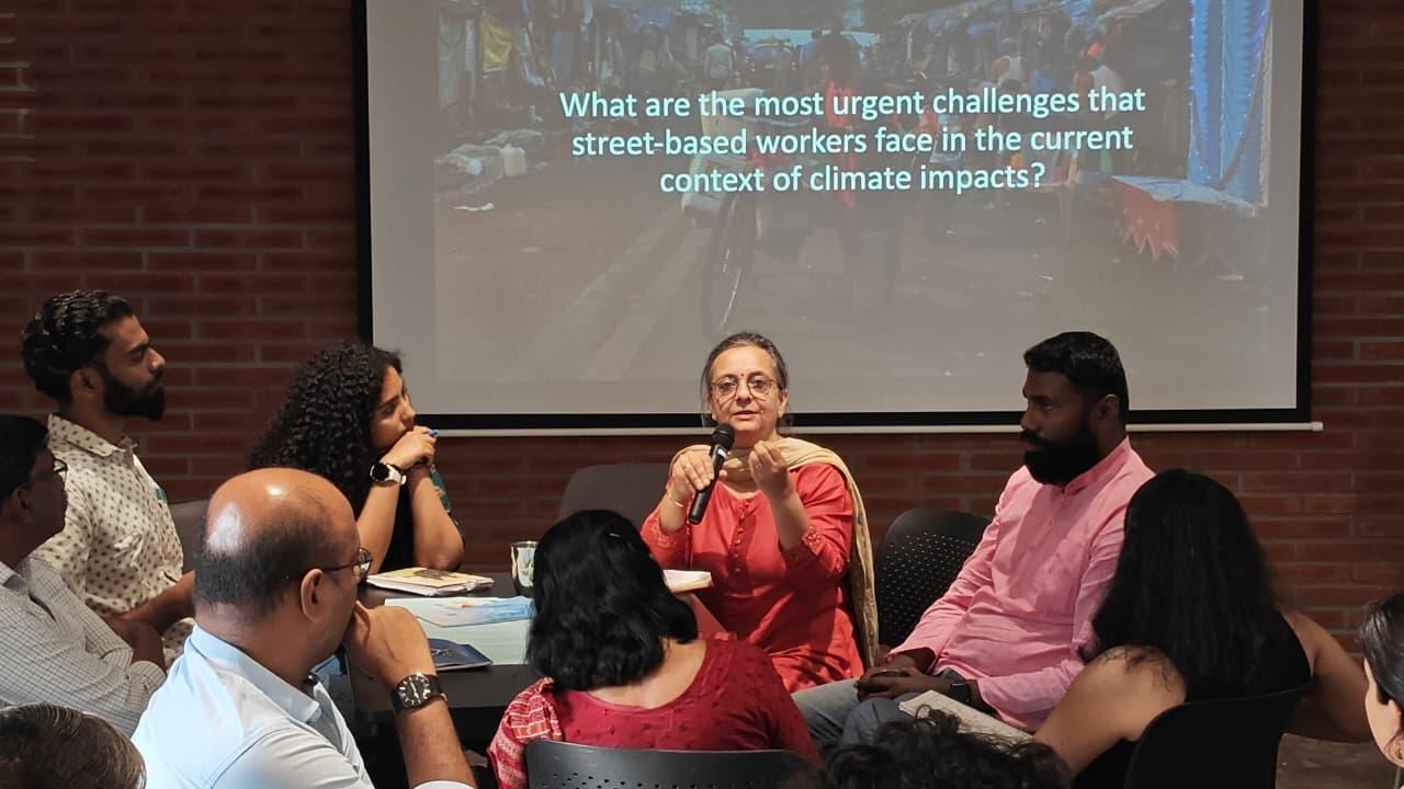 Woman speaking at a workshop 