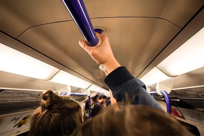 Tube commute photo